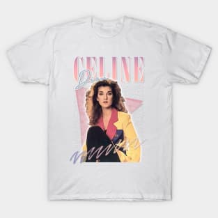 Celine Dion - 80s Aesthetic Fan Art Design T-Shirt